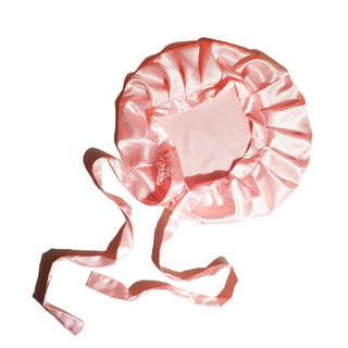 Bonnet de Nuit en Soie de Mûrier 22 Mommes Rose – Luxe & Soin Beauté – Protège les Cheveux, Préserve l’Hydratation et Évite les Frisottis