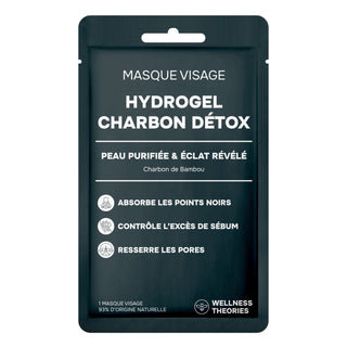 MASQUE HYDROGEL CHARBON DÉTOX - PEAU PURIFIÉ & ÉCLAT RÉVÉLÉ - KOREAN COSMETIC RESEARCH
