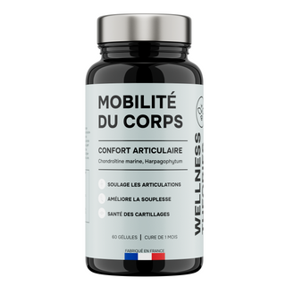MOBILITÉ DU CORPS – Souplesse, Confort Articulaire & Protection du Cartilage – 60 Gélules – Cure de 1 Mois – Made in France