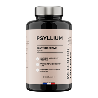 PSYLLIUM – Transit, Satiété & Confort Digestif – 120 Gélules Végétales – Cure de 1 Mois – Made in France