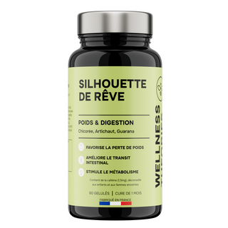 SILHOUETTE DE RÊVE – Minceur, Drainage & Combustion des Graisses – 60 Gélules – Made in France