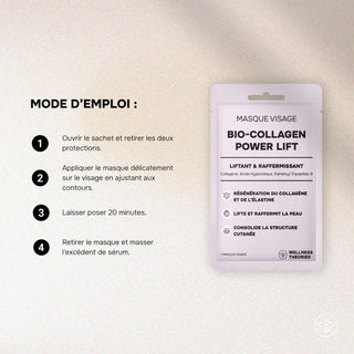 MASQUE BIO-COLLAGEN POWER LIFT -  LIFTANT & RAFFERMISSANT - KOREAN COSMETIC RESEARCH