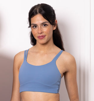 WELLNESS THEORIES – ILONA SCULPTING TOP BLEU –  SECOND SKIN