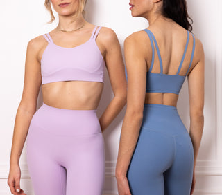 WELLNESS THEORIES – PACK 4 x LEGGING RACHEL TAILLE HAUTE BLEU – EFFET GALBANT SECOND SKIN