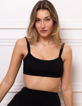 WELLNESS THEORIES – ZERA SCULPTING TOP NOIR – SECOND SKIN