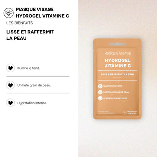 MASQUE HYDROGEL VITAMINE C - LISSE & RAFFERMIT LA PEAU- KOREAN COSMETIC RESEARCH