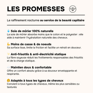Bonnet de Nuit en Soie de Mûrier 22 Mommes ivoire – Luxe & Soin Beauté – Protège les Cheveux, Préserve l’Hydratation et Évite les Frisottis