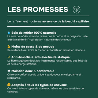 Bonnet de Nuit en Soie de Mûrier 22 Mommes vert – Luxe & Soin Beauté – Protège les Cheveux, Préserve l’Hydratation et Évite les Frisottis