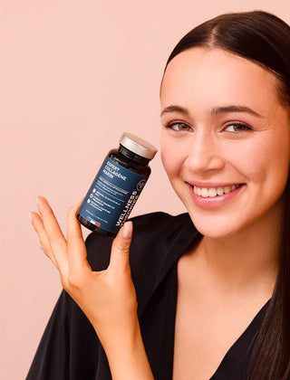 EXPERT COLLAGÈNE MARIN – Types I & II avec Acide Hyaluronique & Vitamine C – Haute Absorption – Peau, Cheveux, Ongles & Articulations – Gélules Végétales  – Made in France