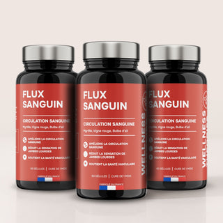 Pack x3 FLUX SANGUIN – Circulation, Microcirculation & Jambes Légères – Cure de 3 mois