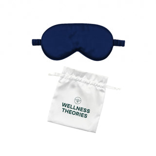 Rituale Notte Capelli & Sonno – Cappellino e Maschera in Seta Blu