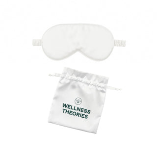 Nachtritual für Haare und Schlaf – Mütze und Maske aus elfenbeinfarbener Seide