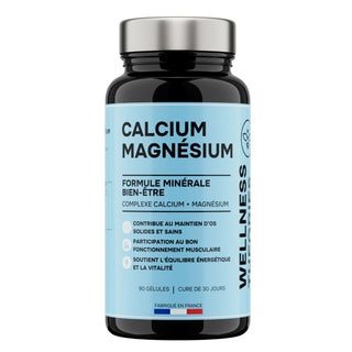 Calcium & Magnésium | Formule Minérale Bien-Être – 90 gélules - Made in France
