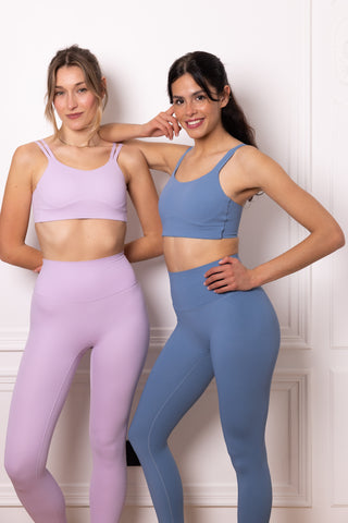 WELLNESS THEORIES – PACK 4 x LEGGING RACHEL TAILLE HAUTE BLEU – EFFET GALBANT SECOND SKIN