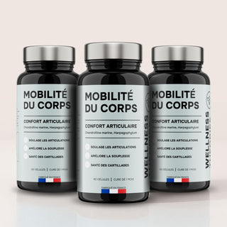 Pack x3 MOBILITÉ DU CORPS – Souplesse, Confort Articulaire & Protection du Cartilage – Cure de 3 Mois – Made in France