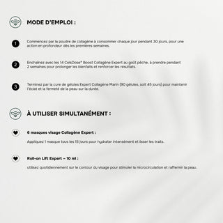 BOX Collagène Expert – Rituel Beauté Intégral : Complément Collagène + Soin Visage Pour Révéler l’Éclat et La Fermeté - Made In France