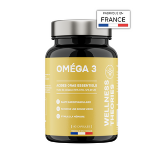 Oméga 3 – Huile de Poisson Concentrée | 500 mg/capsule | EPA & DHA | Cœur, Vision, Cerveau | 90 capsules | Made in France