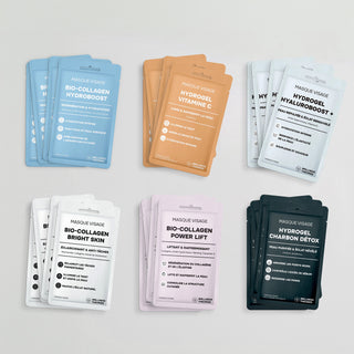 PACK MASQUES KOREAN COSMETIC - 24 Masques - HYDRATATION, RÉGÉNARATION, PURETÉ & ÉCLAT