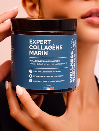 EXPERT COLLAGÈNE MARIN – 100 % Pur, Types I & II – Sans Goût ni Odeur – Haute Absorption – Beauté de la Peau, Cheveux, Ongles & Articulations – Poudre 300 g – Made in France