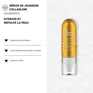 SÉRUM DE JEUNESSE COLLAGLOW - HYDRATE & REPULPE LA PEAU - KOREAN COSMETIC RESEARCH