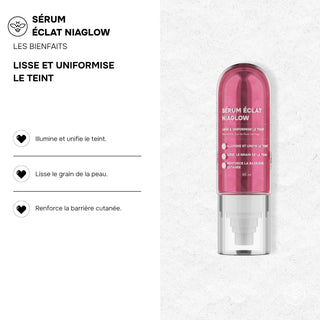SÉRUM ÉCLAT NIAGLOW - LISSE ET UNIFORMISE LE TEINT- KOREAN COSMETIC RESEARCH