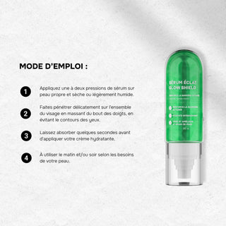 SÉRUM ÉCLAT GLOW SHIELD- PROTÈGE ET ILLUMINE LA PEAU - KOREAN COSMETIC RESEARCH
