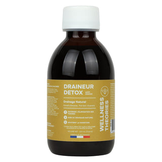 DRAINEUR DÉTOX – Goût Ananas – Thé Vert, Guarana, Papaye, Pissenlit & Ananas – Digestion, Élimination & Légèreté – Avec Inuline de Chicorée – 200 ml – Made in France