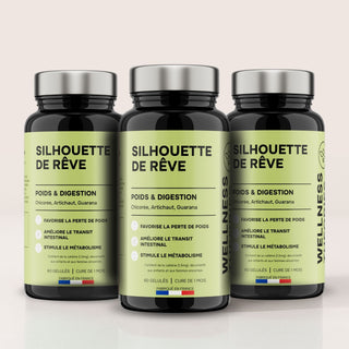 Pack x3 SILHOUETTE DE RÊVE – Minceur, Drainage & Combustion des Graisses – Cure de 3 mois – Made in France
