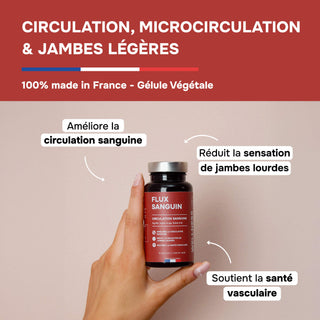 FLUX SANGUIN – Circulation, Microcirculation & Jambes Légères– 60 Gélules
