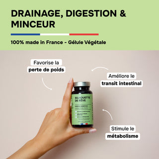 SILHOUETTE DE RÊVE – Minceur, Drainage & Combustion des Graisses – 60 Gélules – Made in France