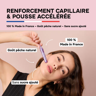 BOX Cheveux HAIR EXPERT – Force, Pousse & Hydratation: Compléments Capillaires + Shampoing Expert Pour Cheveux Sublimés de l’Intérieur et de l’Extérieur – Résultats Visibles Dès 3 Semaines – Made in France