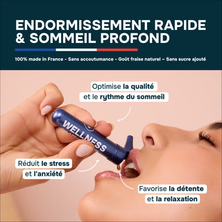 BOX Good Night – Rituel Sommeil Profond & Naturel - Spray Buccal à la Mélatonine + Roll-On Relaxant – Pour S’endormir Rapidement, Lutter Contre les Réveils Nocturnes & Se Réveiller Apaisé – Made in France