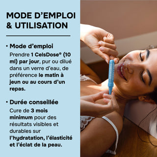 PACK 4X BOOST COLLAGÈNE EXPERT – Goût Pêche – 2500 mg de Collagène Marin Type I & III, Acide Hyaluronique, CoQ10, Vitamines C & B6, Sélénium, Pensée Sauvage – Éclat, Élasticité & Fermeté – CelsDose® – Fabriqué en France