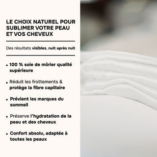 PACK 4 x TAIES D’OREILLER EN SOIE DE MÛRIER 22MM IVOIRE – 100% Naturelle – Anti-Rides, Préserve l’Hydratation & Limite la Casse des Cheveux – Luxe & Confort Nocturne
