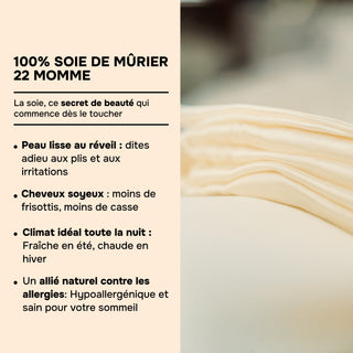 Set de Lit Complet Luxe Champagne – Housse de Couette, Drap Plat & 2 Taies – Soie de Mûrier 100% Naturelle 22 Mommes – Confort Royal - Peau & Cheveux Sublimés