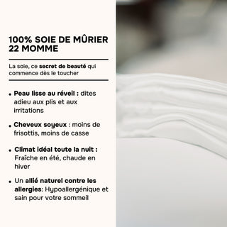 RITUEL NUIT D’EXCEPTION IVOIRE – SET DE LIT, MASQUE & BONNET EN SOIE – LUXE, CONFORT & ÉCLAT NATUREL