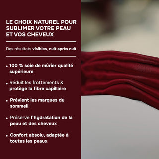 PACK 4 x TAIES D’OREILLER EN SOIE DE MÛRIER 22MM PRUNE – 100% Naturelle – Anti-Rides, Préserve l’Hydratation & Limite la Casse des Cheveux – Luxe & Confort Nocturne