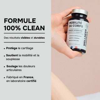 MOBILITÉ DU CORPS – Souplesse, Confort Articulaire & Protection du Cartilage – 60 Gélules – Cure de 1 Mois – Made in France