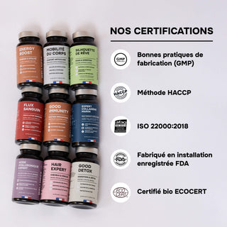 EXPERT COLLAGÈNE MARIN – 1200mg de collagène - Types I & II avec Acide Hyaluronique & Vitamine C – Haute Absorption - Peau, Cheveux, Ongles & Articulation – 90 Gélules – Made in France
