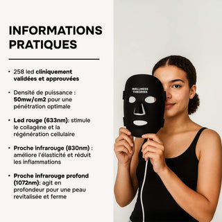 LUMINIS – Masque LED Premium pour Éclat & Rides