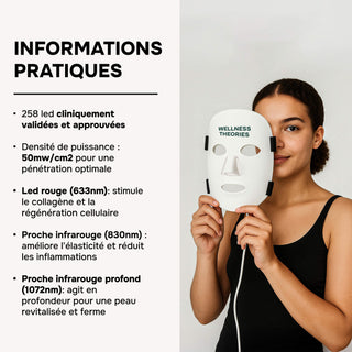 LUMINIS – Masque LED Premium pour Éclat & Rides