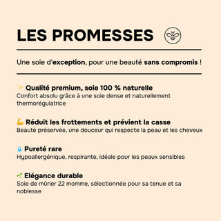 RITUEL NUIT D’EXCEPTION CHAMPAGNE – SET DE LIT, MASQUE & BONNET EN SOIE – LUXE, CONFORT & ÉCLAT NATUREL