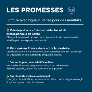 MAGNÉSIUM MARIN – Fatigue, Stress & Équilibre Nerveux – Cure de 1 mois - Made in France