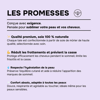 TAIE D’OREILLER EN SOIE DE MÛRIER 22MM LAVANDE PASTEL – 100% Naturelle – Anti-Rides, Préserve l’Hydratation & Limite la Casse des Cheveux – Luxe & Confort Nocturne