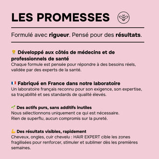 HAIR EXPERT – Croissance, Force & Éclat des Cheveux – Kératine, Biotine, Zinc, Acide Hyaluronique & Vitamines – 60 Gélules – Cure de 1 Mois – Made in France