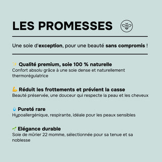 Set de Lit Complet Luxe Bleu Menthe – Housse de Couette, Drap Plat & 2 Taies – Soie de Mûrier 100% Naturelle 22 Mommes – Confort Royal - Peau & Cheveux Sublimés