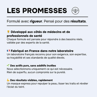 MASQUE VISAGE COLLAGÈNE ÉCLAT – Collagène & Acide Hyaluronique, Aloe Vera – Repulpant, Apaisant & Éclat Immédiat – Made in France