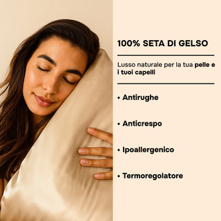 Confezione da 4 federe in seta di gelso 22 mm beige – 100% naturale – Antirughe, preservano l’idratazione e limitano la rottura dei capelli – Lusso & comfort notturno