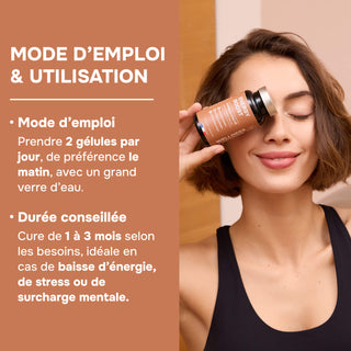 ENERGY BOOST – Complément alimentaire à base de Ginseng, Magnésium, Vitamines B, C, D & Minéraux – Formule Complète – 60 Gélules – Made in France