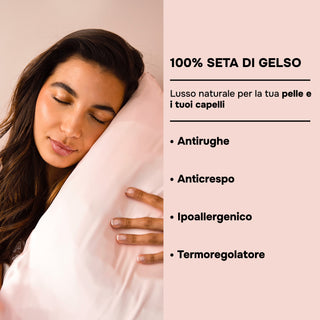 Confezione da 4 federe in seta di gelso 22 mm rosa – 100% naturale – Antirughe, preservano l’idratazione e limitano la rottura dei capelli – Lusso & comfort notturno